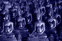 B,geerligs-verzameling buddha's in blauw